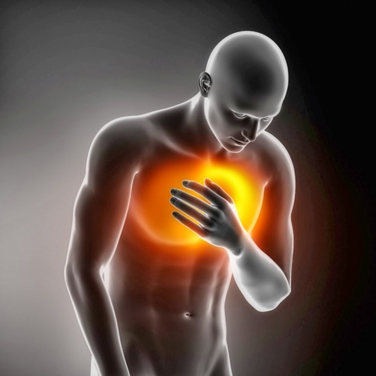 <p>chest pain that results when the heart does not get enough oxygen</p>