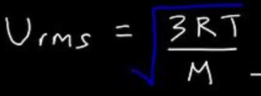<p>M = molar mass (kg/mol); R = 8.314 J/mol x k</p>