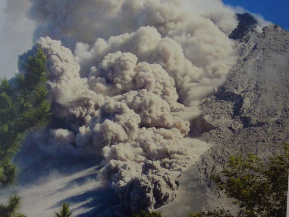 <ul><li><p>fast-moving, extremely hot avalanche of volcanic gas, ash, and rock fragments that rushes down the slopes of a volcano during an explosive eruption</p></li><li><p>Travel longer distances and in river valleys, etc.</p></li><li><p>Very hot</p></li><li><p>Cool into ignimbrite</p></li></ul><p>&nbsp;</p>