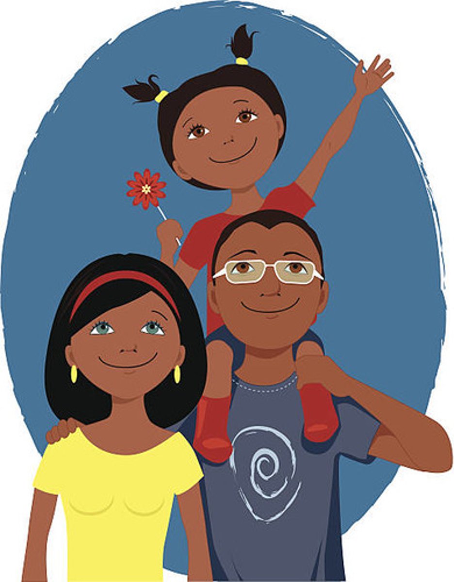 <p>a traditional family (with both parents)</p>