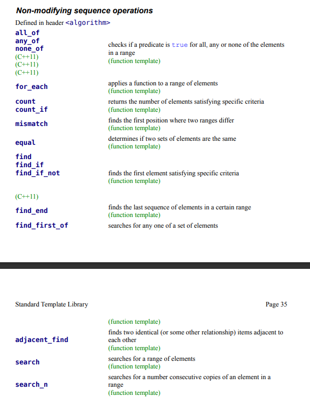 <p>Operations that do not modify the elements in a range.</p>