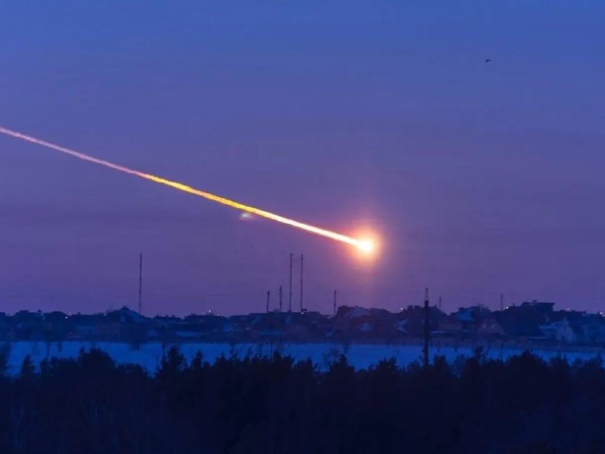 <p>the meteor that exploded in the city in Russia</p>