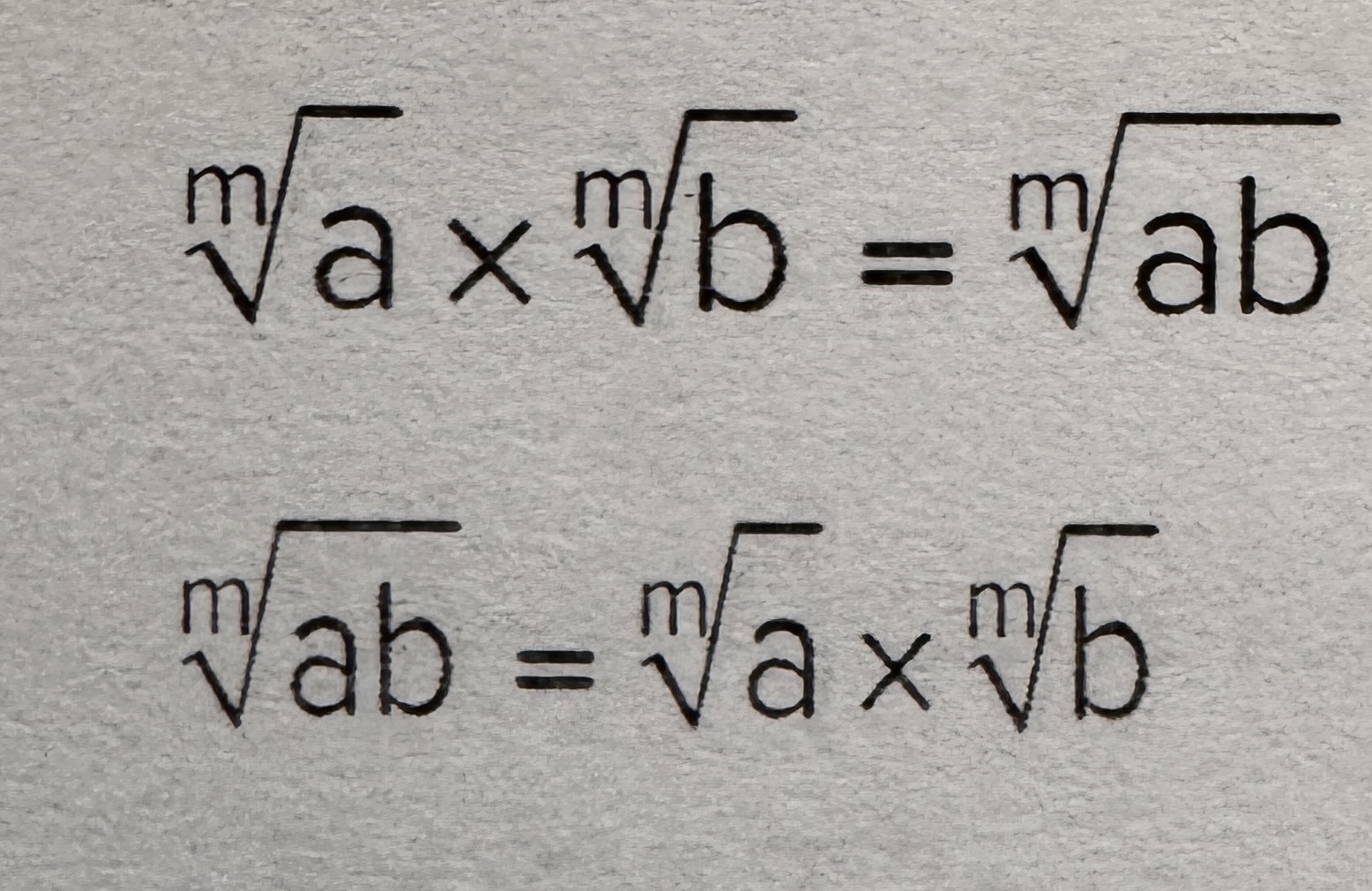 <p>Coefficients multiply coefficients. Radical multiply radical. You can split a radical into its individual radical factors</p>
