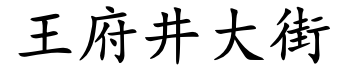 <p>wáng fǔ jǐng dà jiē</p>