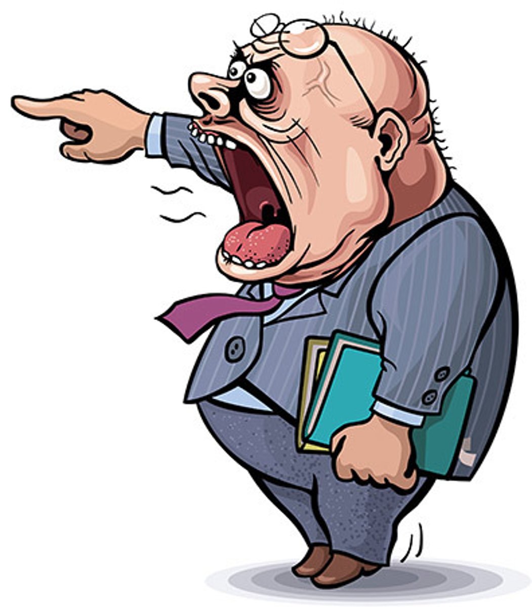 <p>властный, любящий командовать</p>