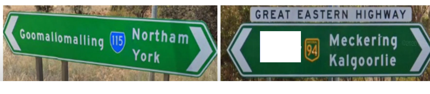 <p>Non lettered highway system (so no A, B, C or M) (the white box was made by me to block the name of a big city)</p>