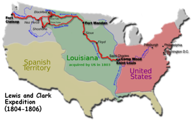 <ul><li><p>Meriwether Lewis secretary for T.J.</p></li><li><p>sent by POTUS (Thomas Jefferson) to map out the west via Louisiana territory &amp; pave the future for US expansion (2 years)</p></li><li><p>make relations w/ Natives, find new waterways</p></li><li><p>discovered many new animal and plant species</p></li><li><p>native American tribes&apos; life changed</p></li></ul>