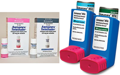 <p>Asmanex Twisthaler (corticosteroid)</p>