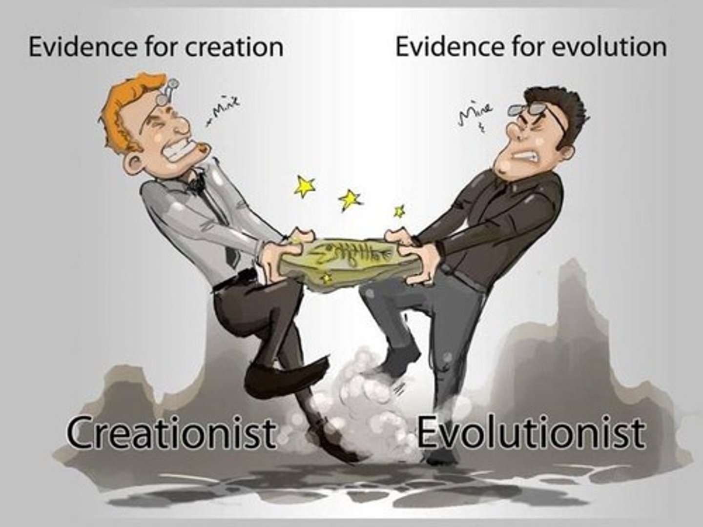<p>Completely reject Darwin's theory, as it is incompatible with the infallible Genesis creation stories.</p>