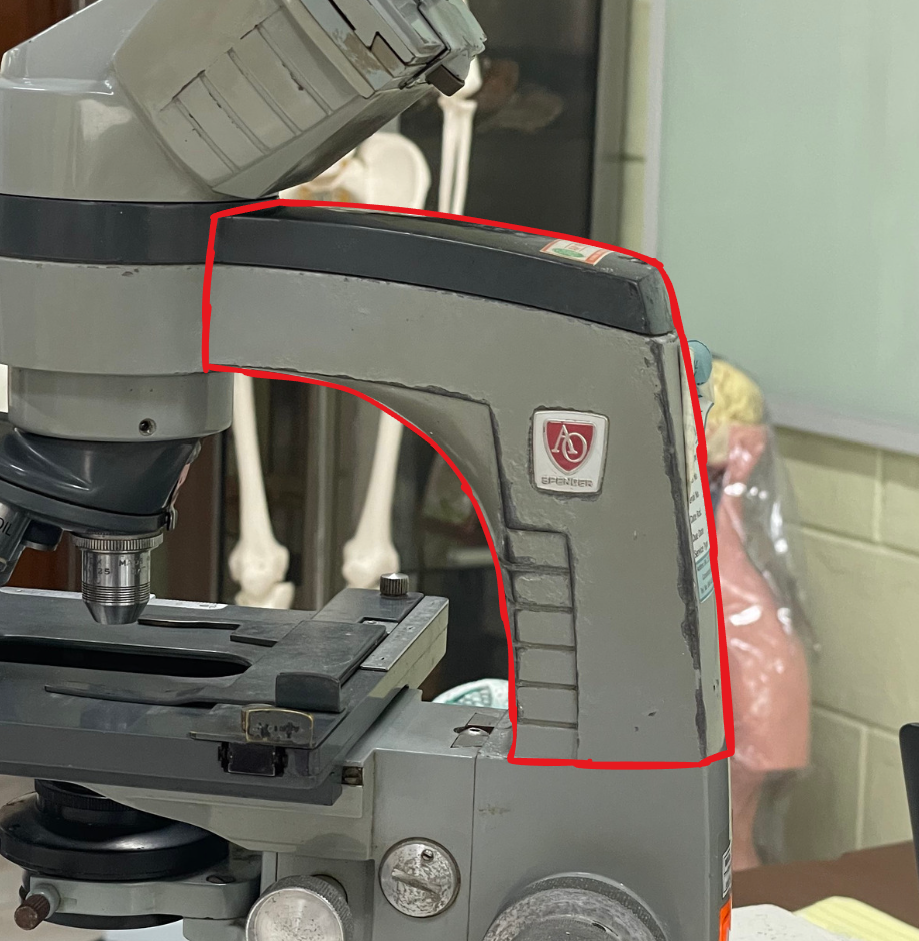 <p>Identify the microscope part</p>