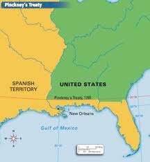 <ul><li><p>with Spain</p></li><li><p>allowed US to use Mississippi River &amp; port of New Orleans for trade</p></li><li><p>Spain feared America&apos;s contacts with Britain</p></li></ul>