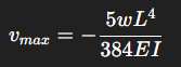 <p>max deflection</p>