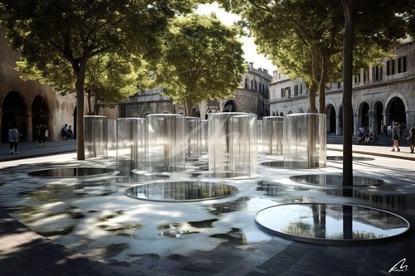 <p>Any artistic work placed in a public urban environment to be enjoyed by the public.</p>