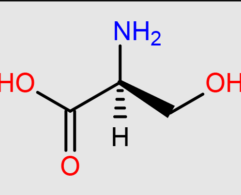 <p>HO-CH2-CH(NH2)-COOH</p>