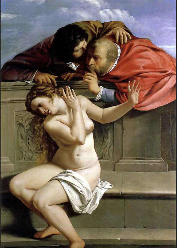 <p>Describe the story behind Susanna and the Elders and its significance</p>