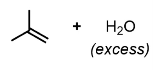 <p>markovnikov (OH on more substituted carbon)</p>