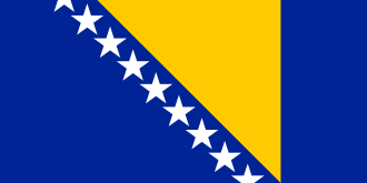 <p>Bosna i Hercegovina (Bosnia and Herzegovina)</p><p>(Bosnia = "the running water" (from the river Bosna) and Herzegovina = “herzog’s/duke’s [land]”)</p>