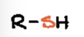 <p><span>sulfhydryl functional group (R-SH)</span></p>