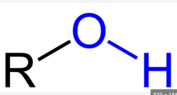 hydrogen and oxygen bonded 
makes molecules alcohols
are polar
attract water molecules and dissolves organic compounds 