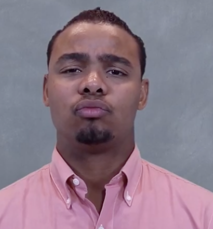 <p>“MM” or Pursed lips - non manual marker used to express “average” or “regular”</p>