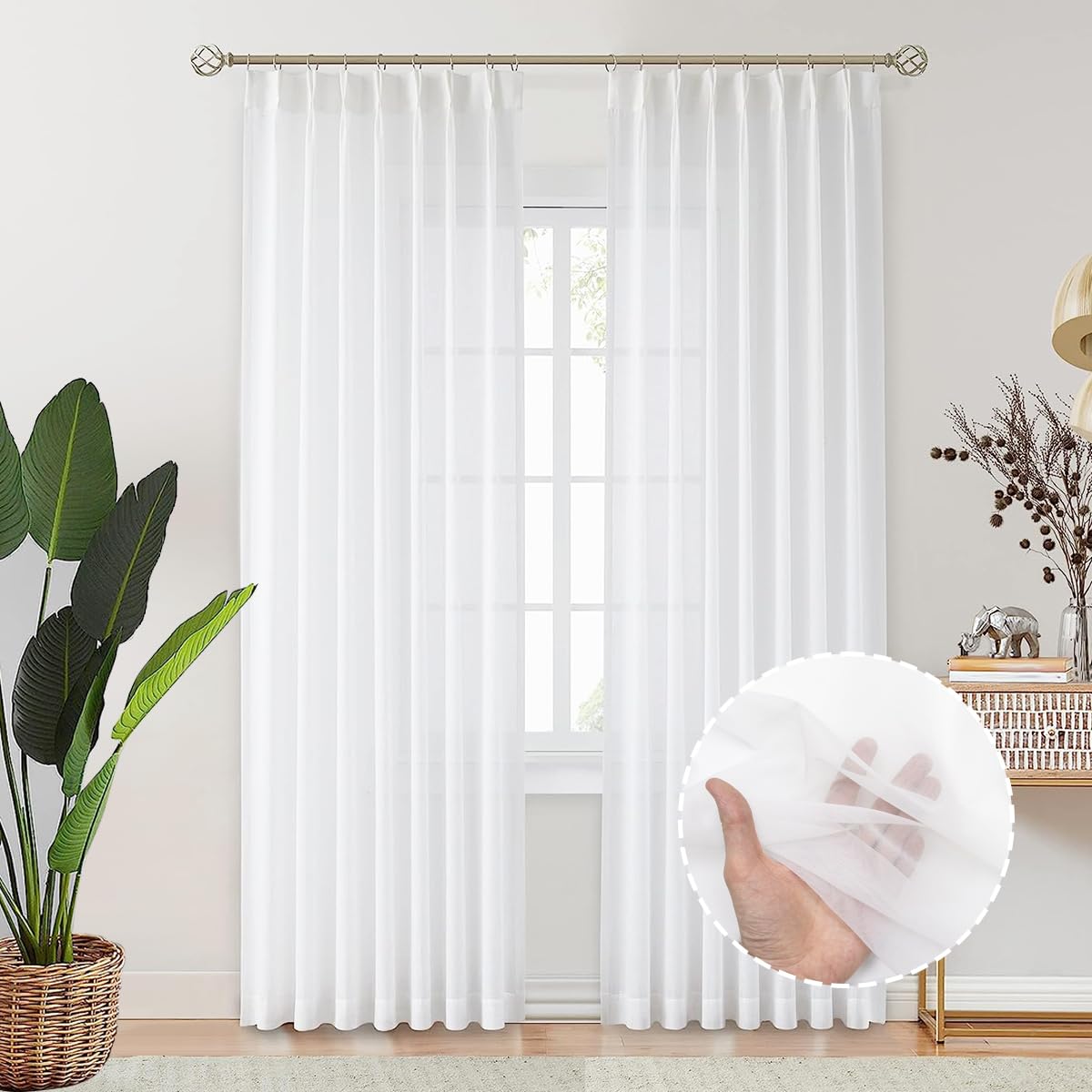 <ul><li><p>Used to accent an open, made of a very thin fabric and is nearest to the glass when at least two sets of curtain are used, provide maximum of light to enter when the curtains are drawn</p></li></ul>