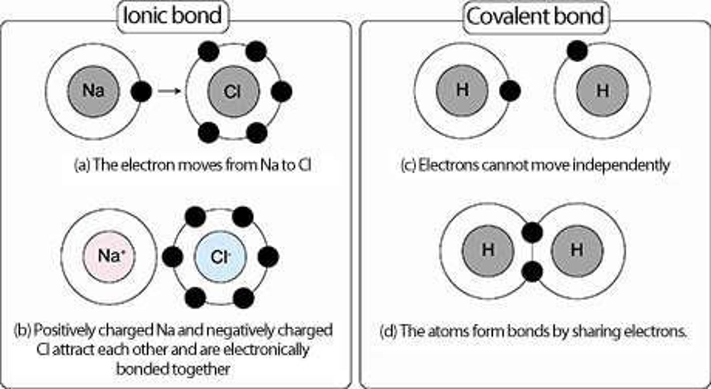 <p>A chemical bond formed through the electrostatic attraction between oppositely charged ions.</p>