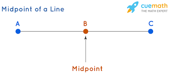 <p>A point that divides the line segment into two equal halves</p>