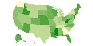 <p>uses color to represent data </p>