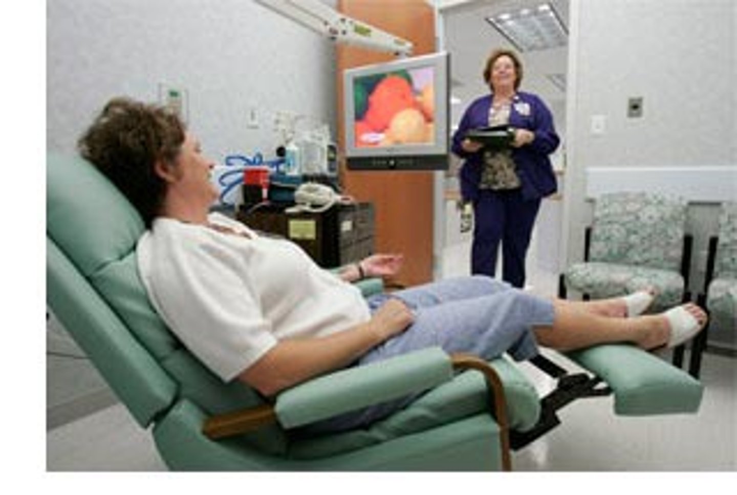 <p>malade en consultation externe</p>