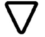 <p>Upside-down triangle frame</p>