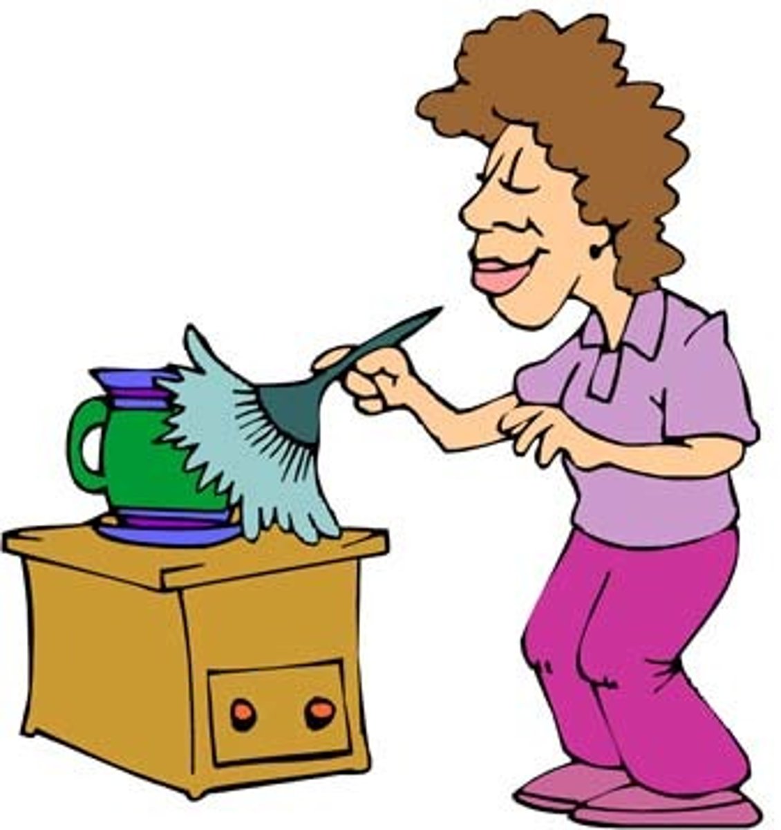 <p>to dust</p>