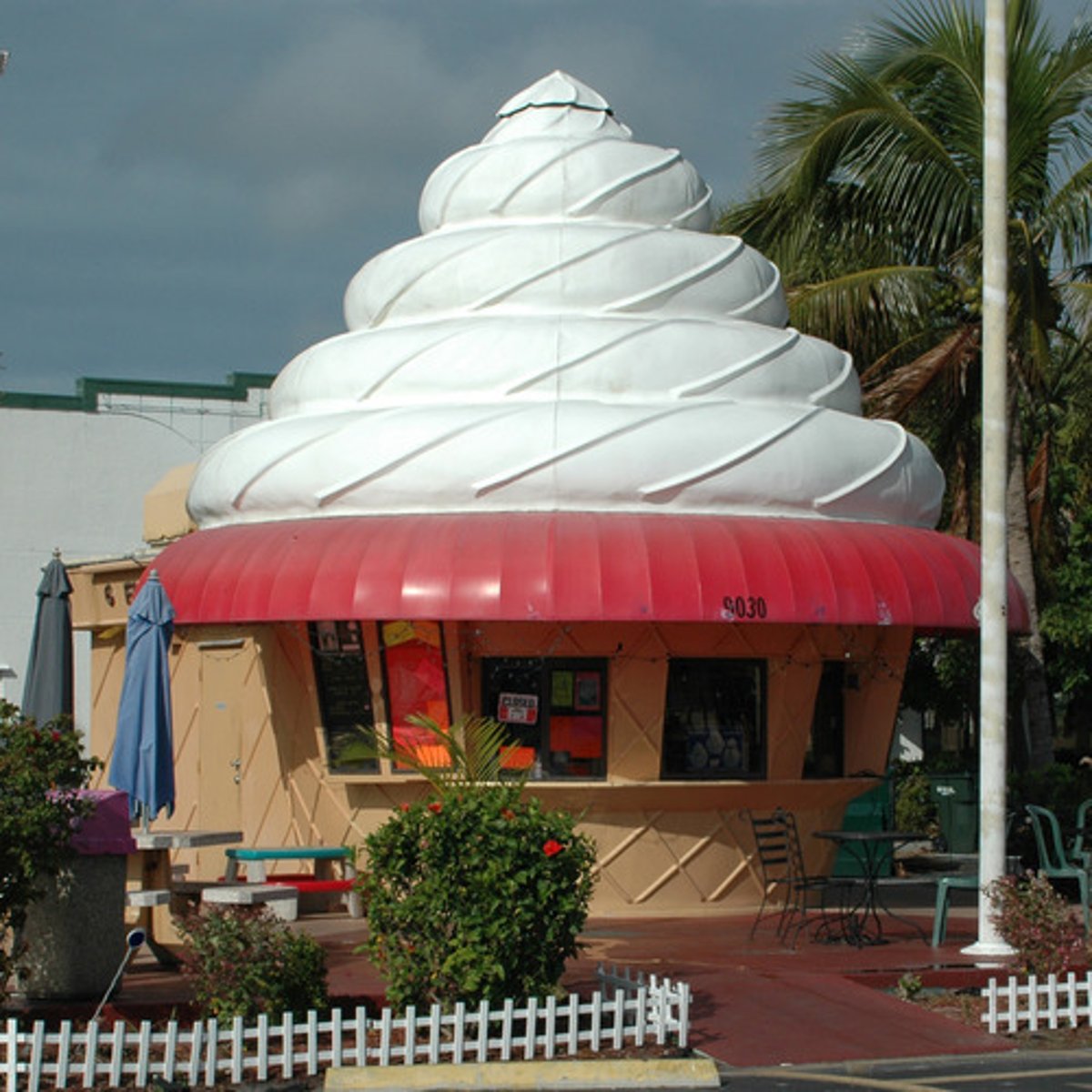 <p>The ice cream shop</p>