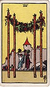 <p>Four of Wands</p>