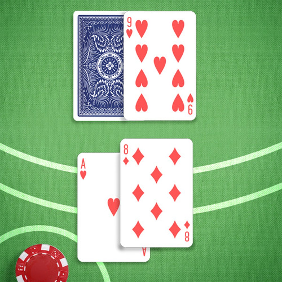 <p>You: 19</p><p>Dealer's Upcard: 9</p>