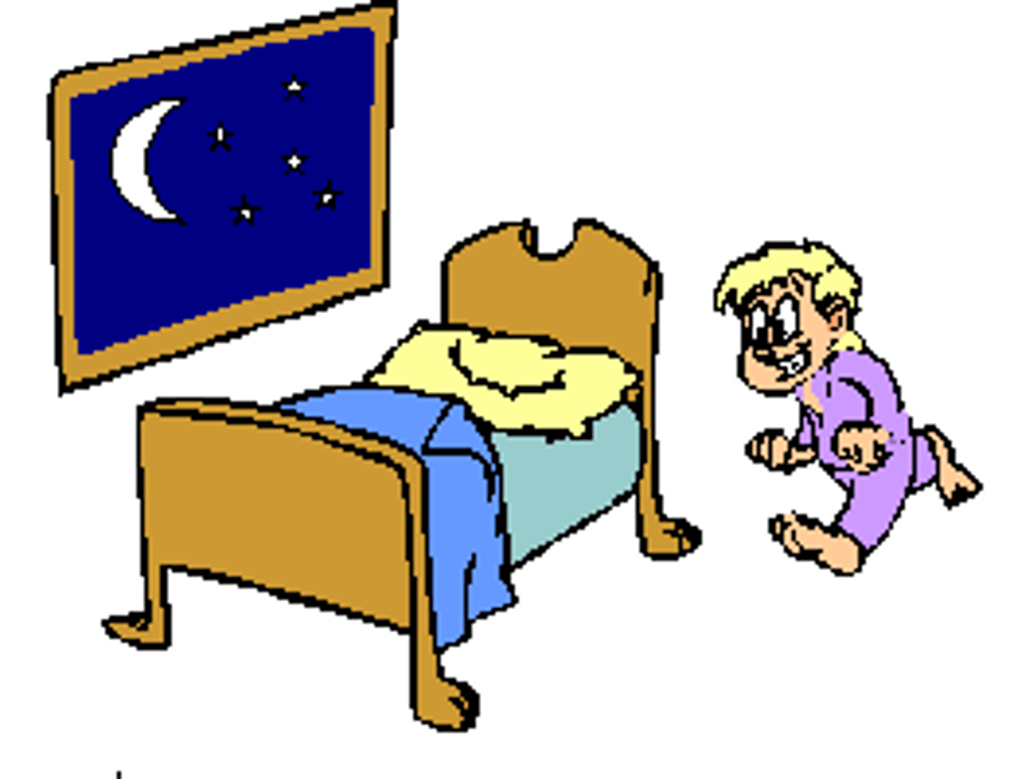 <p>You go to bed. (Tú)</p>