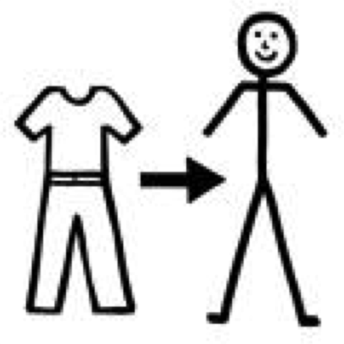 <p>to get dressed</p>