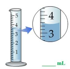 <p>The volume of liquid being measured in the graduated cylinder below is ___.</p>