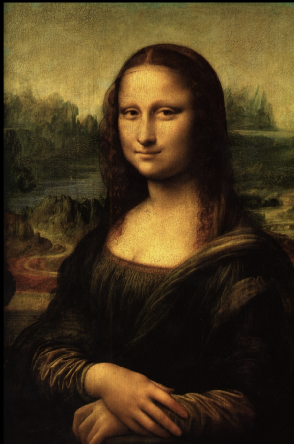 <ul><li><p>oil on panel</p></li><li><p>Florence</p></li><li><p>Commissioned to paint this, was supposed to be madonna scene</p></li><li><p>Smile is a way to identify her, since last name is basically “smile”</p></li><li><p>Compositionally breaks tradition by having woman with direct gaze and slight smile</p></li><li><p>Leonardo interested in emotionality not just wealth/status&nbsp;</p></li><li><p><strong>Sfumato</strong></p><ul><li><p>Painterly technique that gives haze effect in image</p></li><li><p>Gives blackish brown tone to all of his paints in this painting</p></li><li><p></p></li></ul></li><li><p><strong>Chiaroscuro</strong></p><ul><li><p>Extreme contrasts of light and dark</p></li></ul></li><li><p>Painting intentionally mysterious</p></li><li><p>After this painting, DaVinci only did inventions and stuff</p></li></ul>