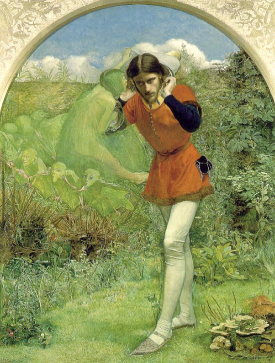 <p>Ferdinand Lured by Ariel. John Everett Millais 1849</p>