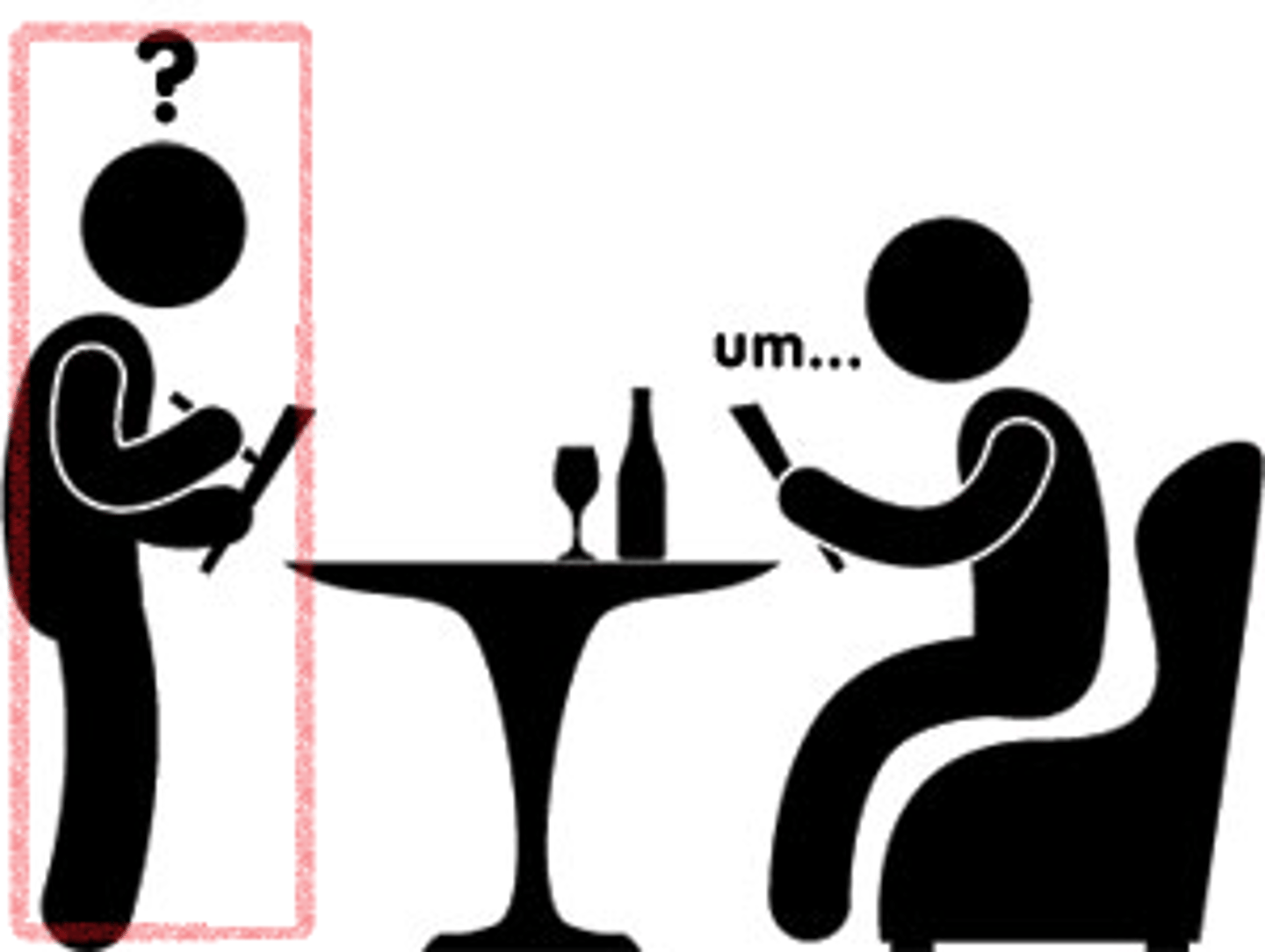 <p>the waiter, the waitress</p>