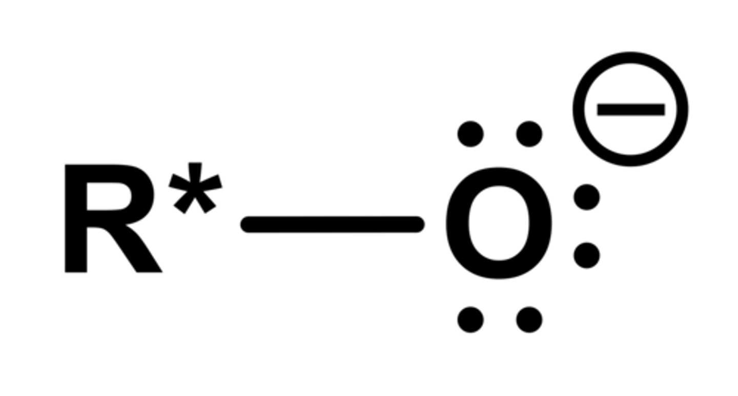 <p>charges like to spread out as much as possible. Acidity decreases as more alkyl groups are attached b/c they are electron donating, which destabilizes the alkoxide anion</p><p>Resonance or electron withdrawing groups stabilize the alkoxide anion, making the alcohol more acidic</p>