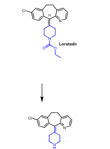 <p>loratadine is a prodrug metabolized to __________ by ________ and ________</p>