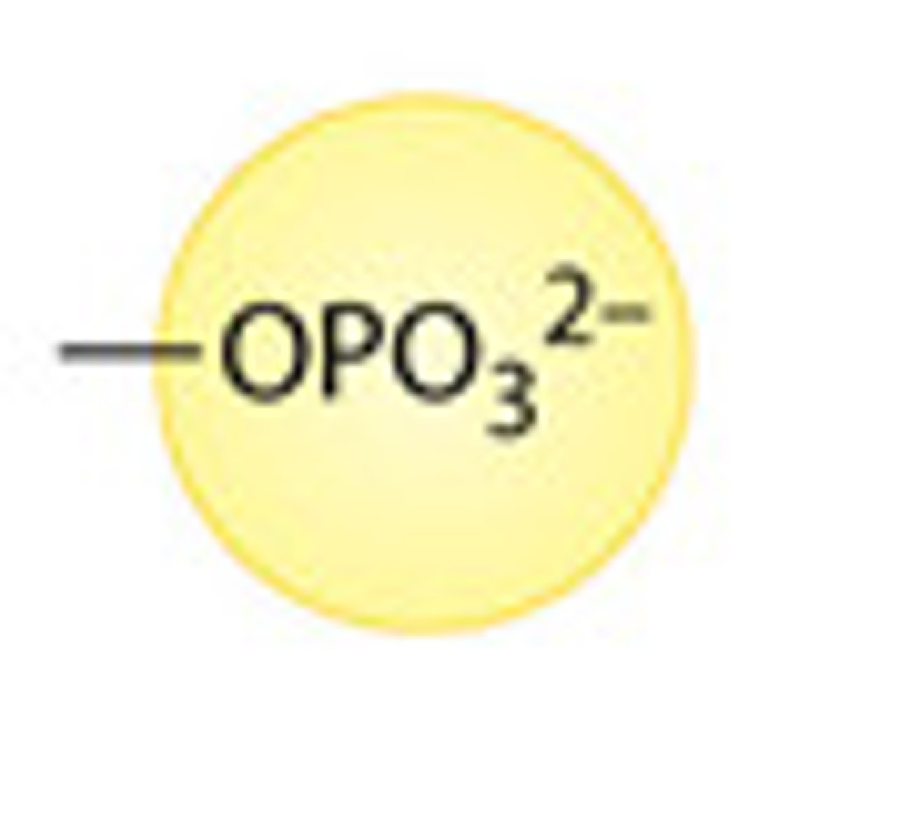 <p>consists of a phosphorus atom bonded to four oxygen atoms</p>