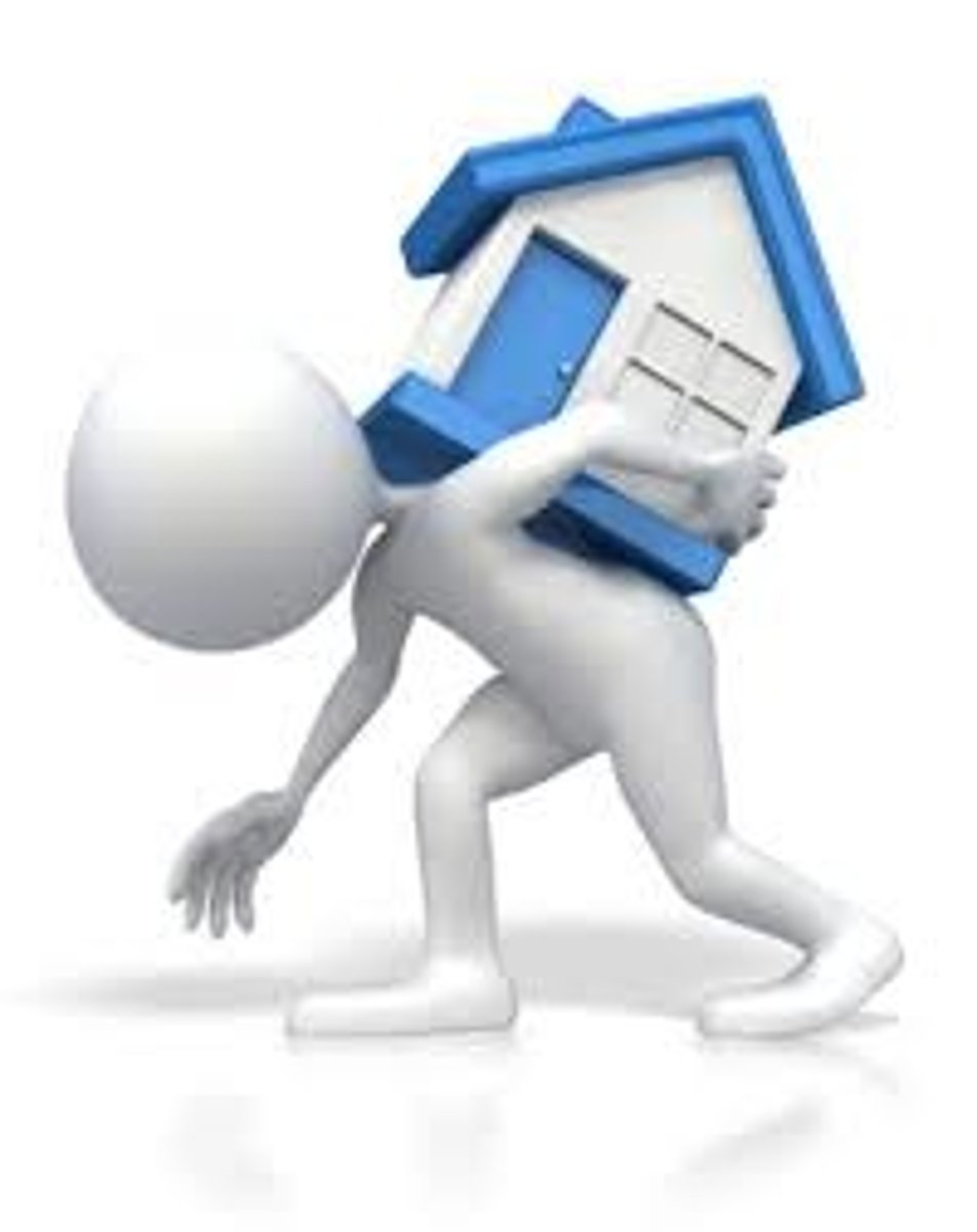 <p>(n) when the value of an asset falls below what is owed on it</p>