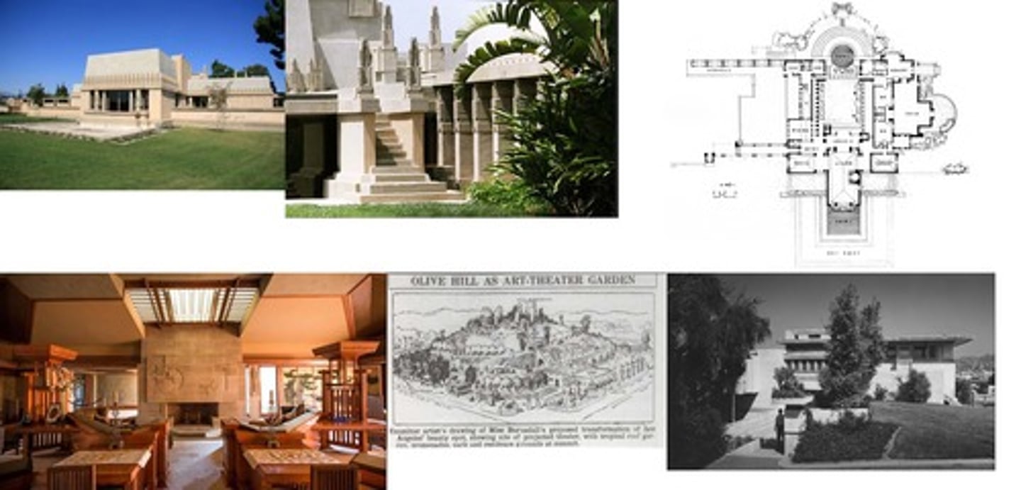 <p>Frank Lloyd Wright</p><p>Hollywood</p><p>1917-1921</p>