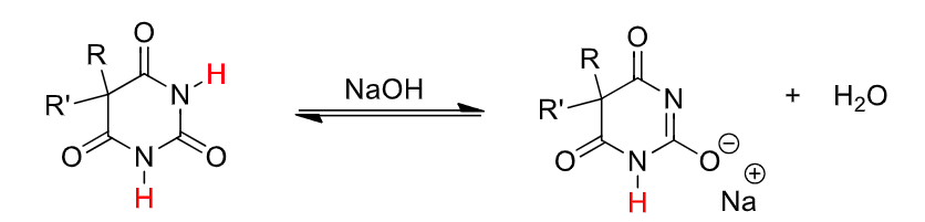 <ul><li><p>active</p></li><li><p>imide NH pKa= 7.1-8.1</p></li><li><p>have CNS distribution</p></li><li><p>ex: phenobarbital</p></li></ul><p></p>