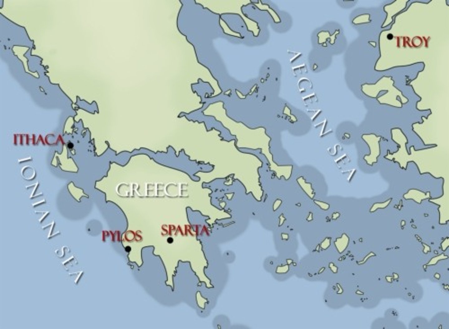 <p>Odysseus's home and kingdom</p>