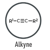 <p>A hydrocarbon containing at least one carbon–carbon triple bond (C≡C); highly unsaturated.</p>