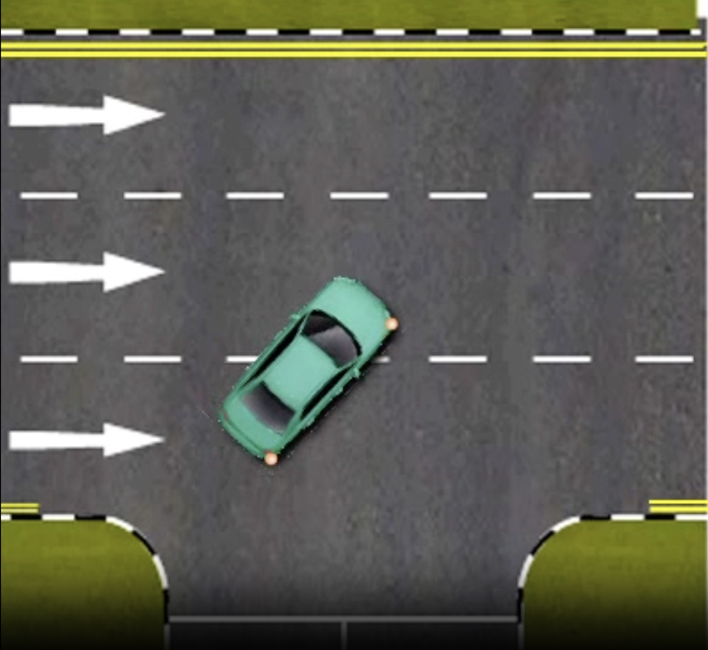 <p><strong>Turn to the middle or extreme left lane of the 3-lane carriageway one-way road.</strong></p>