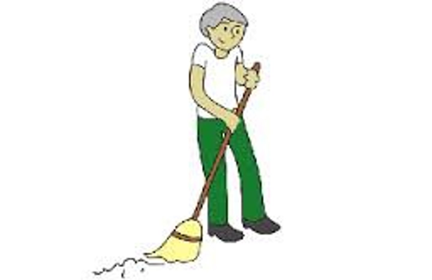 <p>to sweep</p>